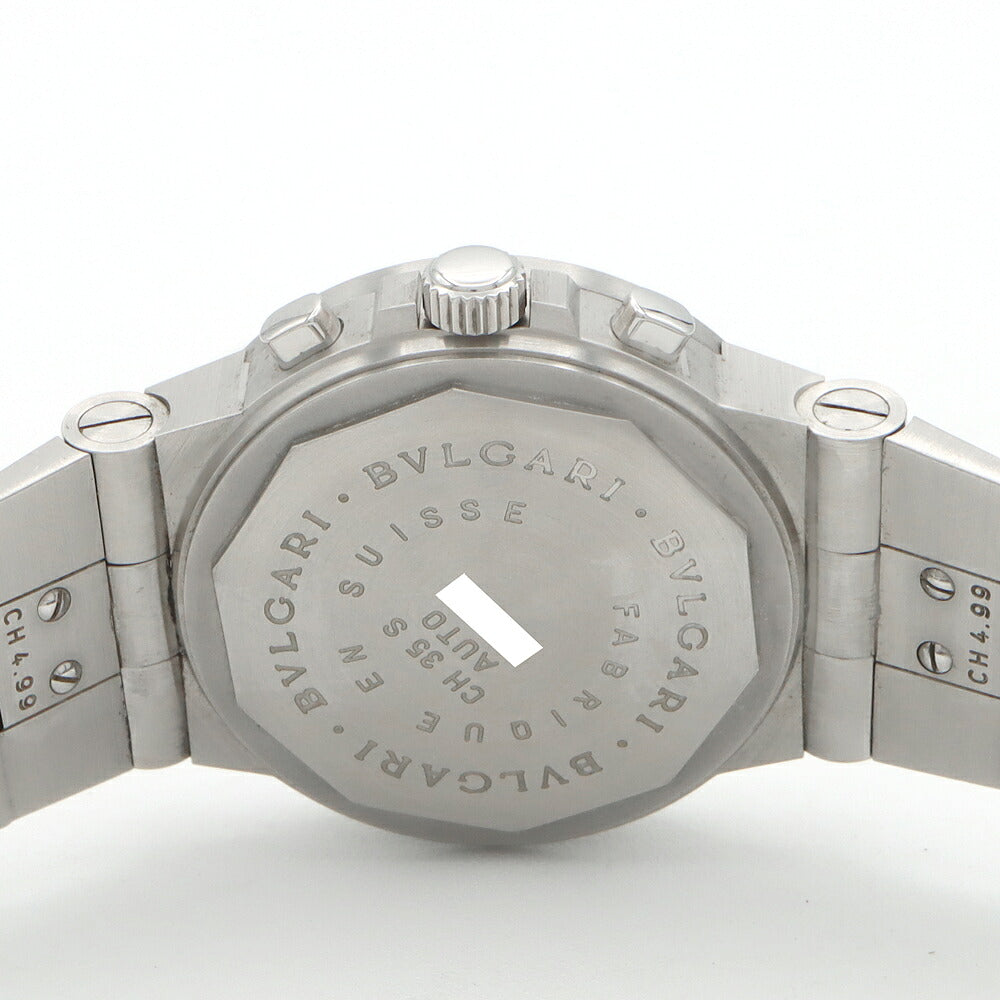 Internally inspected BVLGARI Bvlgari Diagono Sports Chronograph CH35S AUTO Date White SS Stainless Steel Men's Automatic Winding [6 months warranty] [Watch] [Used]