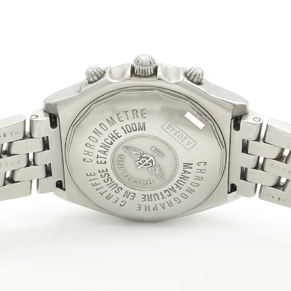 内部点検済 BREITLING ブライトリング クロノマット ロンジチュード GMT A20348 クロノグラフ デイト グレー SS ステンレス メンズ 自動巻き【6ヶ月保証】【腕時計】【中古】