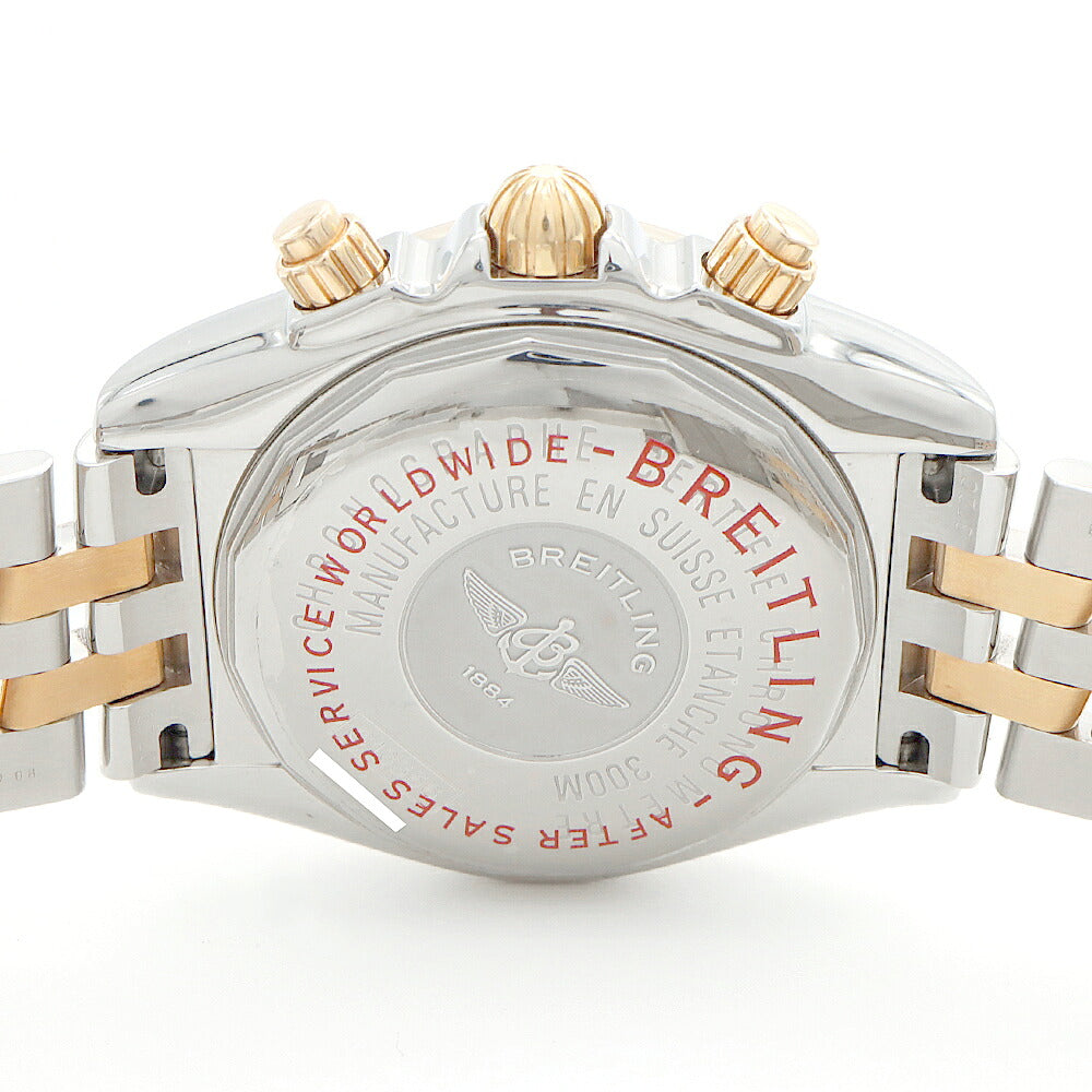 内部点検済 BREITLING ブライトリング クロノマット エボリューション C13356 クロノグラフ デイト 300m防水 白 ホワイト PG ピンクゴールド SS ステンレス コンビ メンズ 自動巻き【6ヶ月保証】【腕時計】【中古】