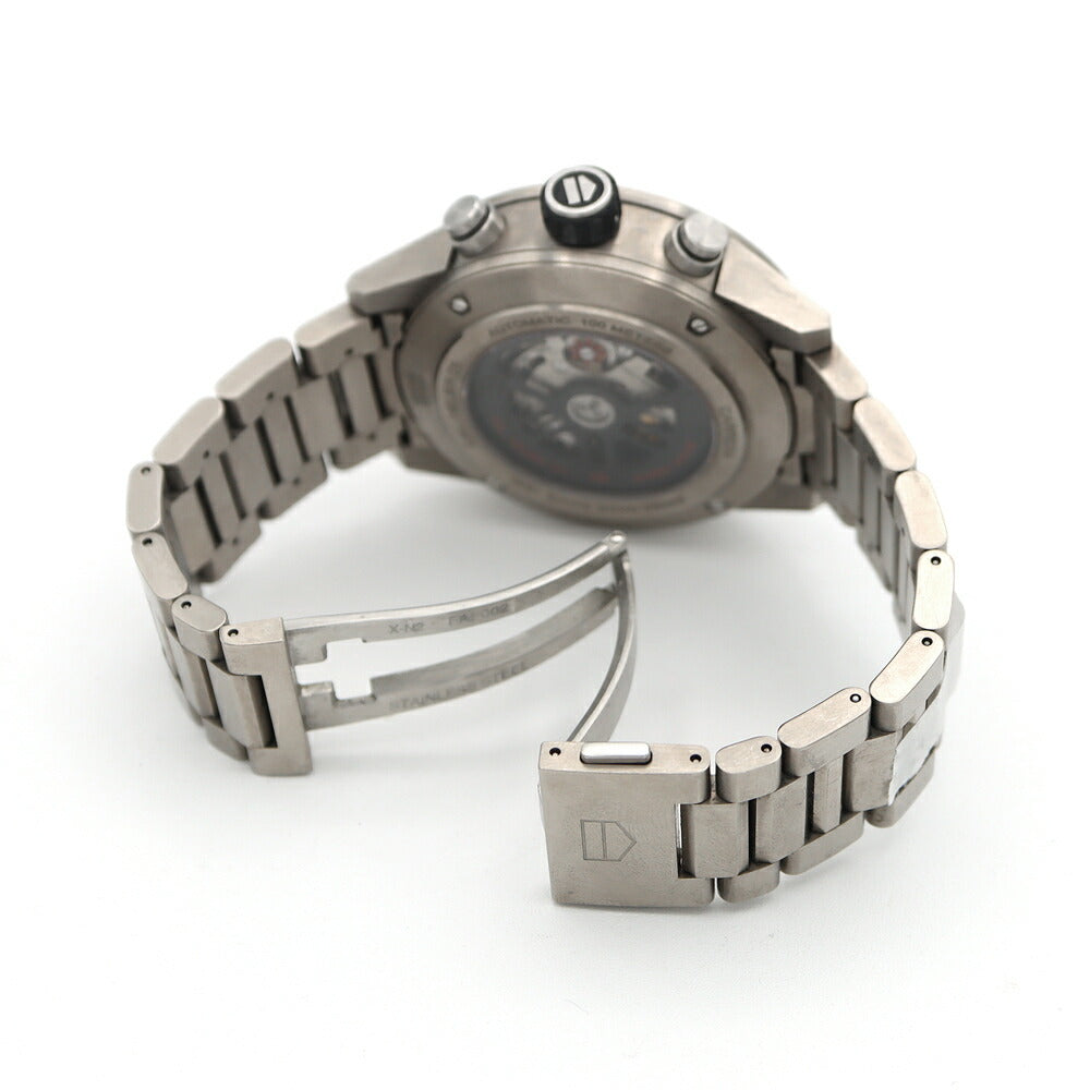 内部点検済 TAG Heuer タグホイヤー カレラ キャリバー ホイヤー01 クロノグラフ グレーファントム CAR2A8A BF0707 デイト 裏スケ 100m防水 スケルトン Ti チタン メンズ 自動巻き【6ヶ月保証】【腕時計】【中古】