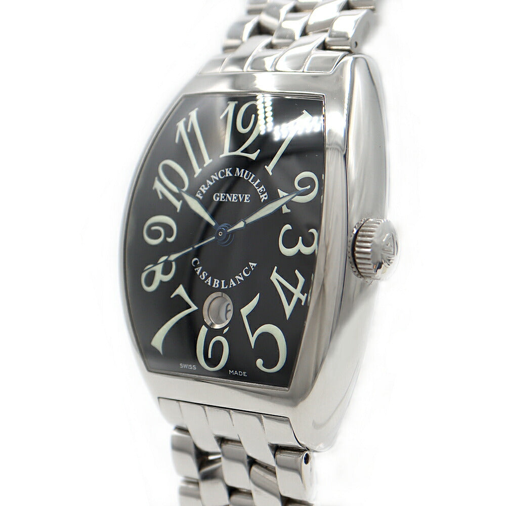 FRANCK MULLER フランクミュラー カサブランカ 8880 C DT デイト 黒 ブラック SS ステンレス メンズ 自動巻き【6ヶ月保証】【中古】【腕時計】
