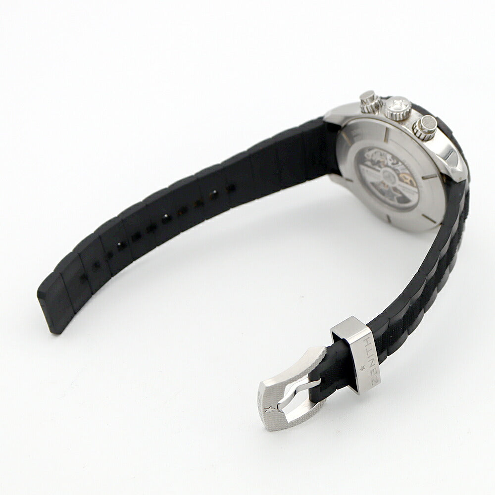 ZENITH Defy Classic Rainbow Flyback El Primero 03.0527.4000 Chronograph Date 300m Water Resistant Back Sketch Black SS Stainless Steel Genuine Belt Genuine Buckle Men's Automatic Winding [6 Month Warranty] [Watch] [Used]