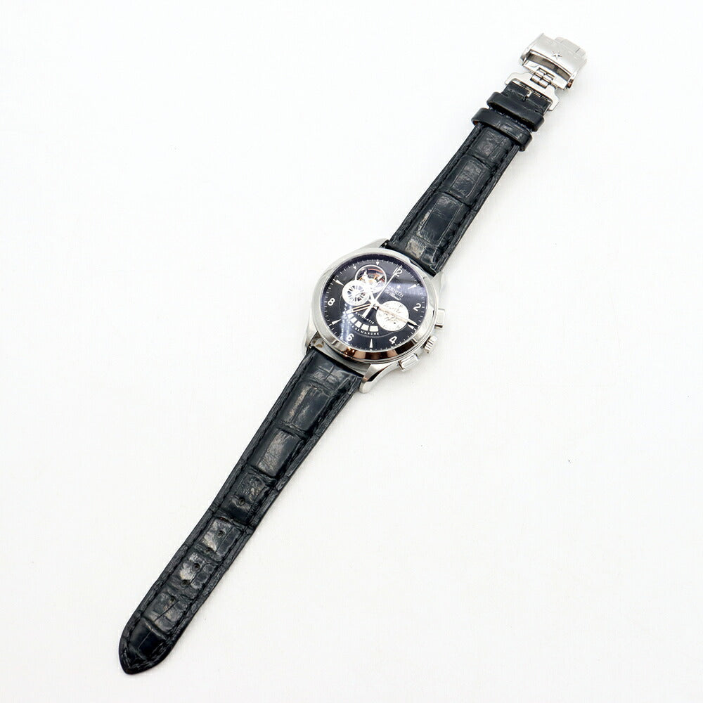 ZENITH ゼニス クラスオープン エルプリメロ 03.0510.4021 クロノグラフ パワーリザーブ 黒 ブラック SS ステンレス 純正ベルト 純正尾錠 メンズ 自動巻き【6ヶ月保証】【腕時計】【中古】
