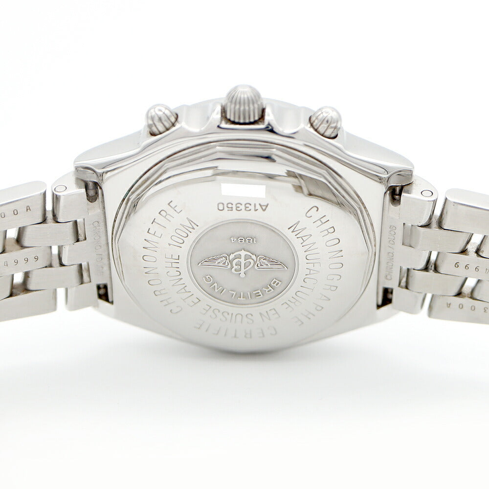 BREITLING ブライトリング ブラックバード クロノグラフ A13350 デイト 100m防水 グレー SS ステンレス メンズ 自動巻き【6ヶ月保証】【腕時計】【中古】