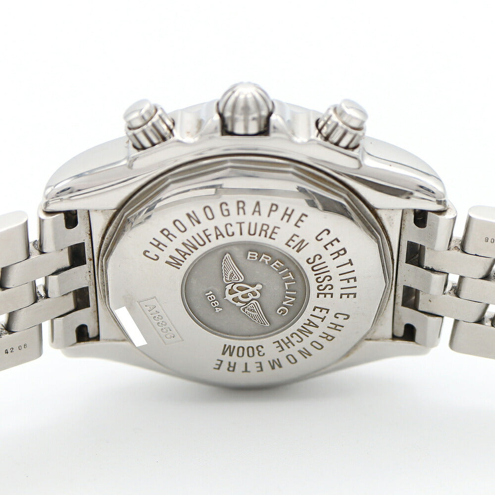 内部点検済 BREITLING ブライトリング クロノマット エボリューション A13356 クロノグラフ デイト 300m防水 黒 ブラック SS ステンレス メンズ 自動巻き【6ヶ月保証】【腕時計】【中古】