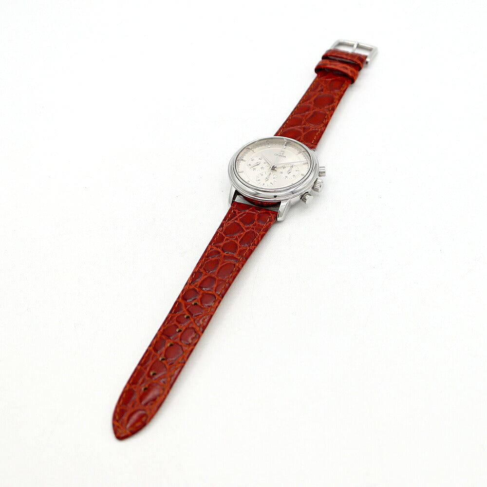 OMEGA オメガ デビル プレステージ クロノグラフ 4840.31 シルバー SS ステンレス 純正尾錠 メンズ 手巻き デヴィル【6ヶ月保証】【腕時計】【中古】