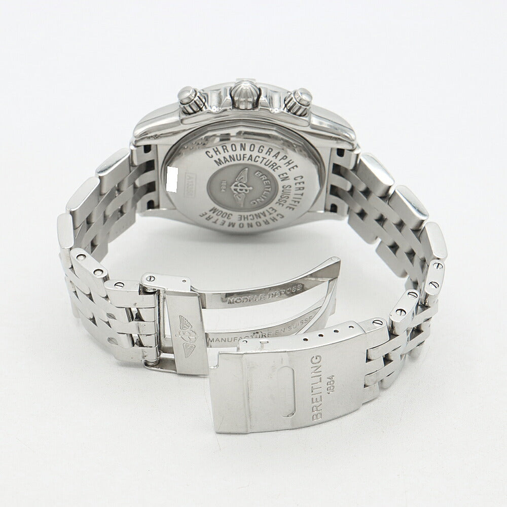 BREITLING ブライトリング クロノマット エボリューション A13356 クロノグラフ デイト 300m防水 黒 ブラック SS ステンレス メンズ 自動巻き【6ヶ月保証】【腕時計】【中古】