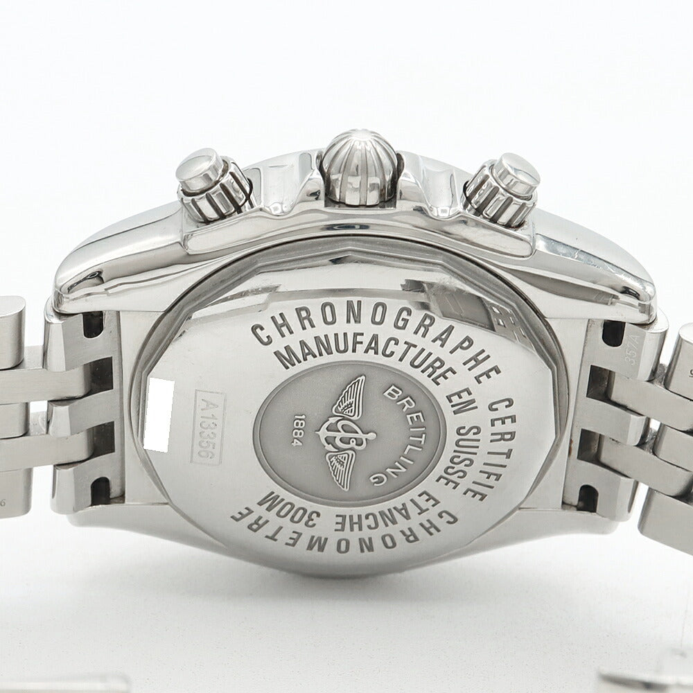 BREITLING ブライトリング クロノマット エボリューション A13356 クロノグラフ デイト 300m防水 黒 ブラック SS ステンレス メンズ 自動巻き【6ヶ月保証】【腕時計】【中古】