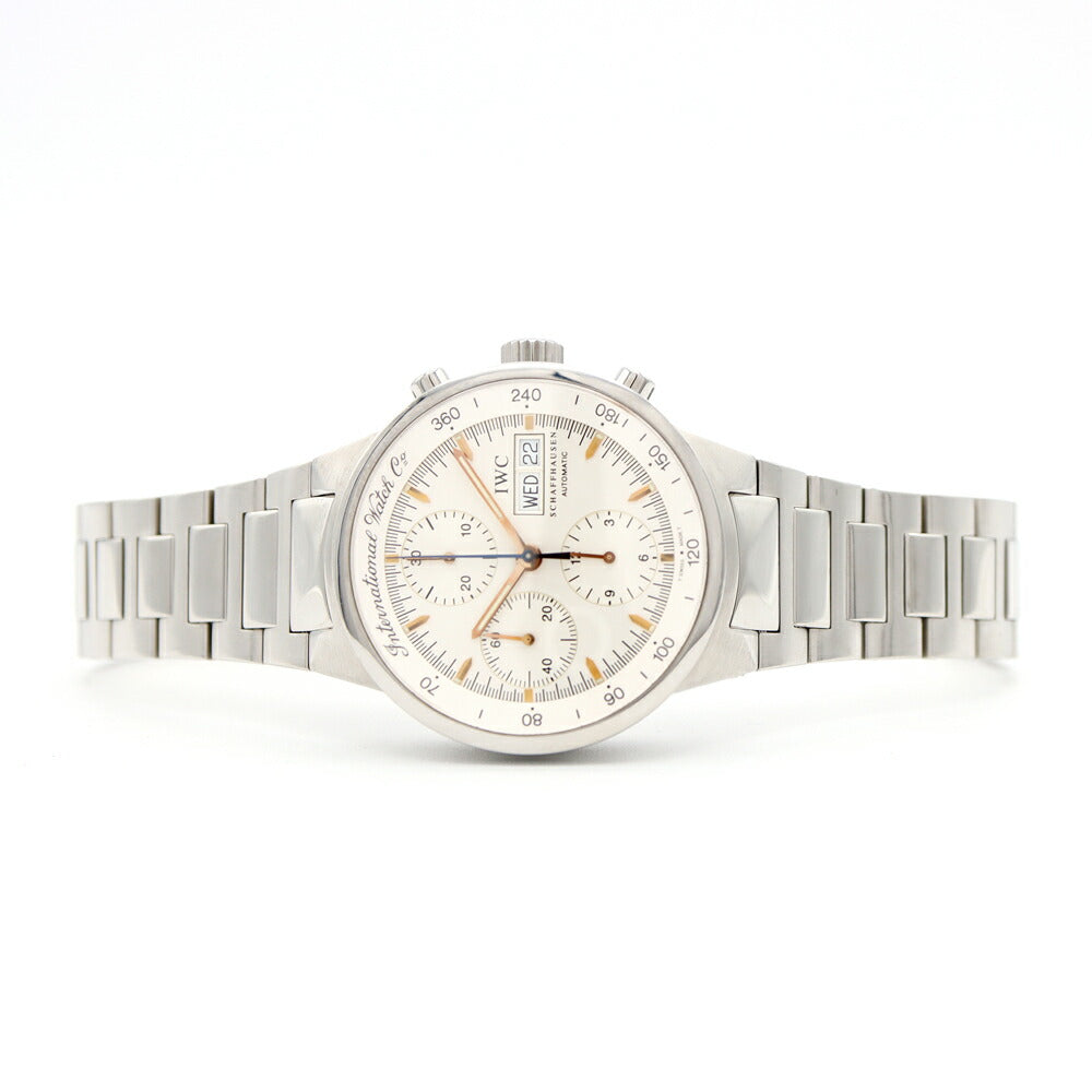 内部点検済 IWC インターナショナルウォッチカンパニー GST クロノグラフ IW370713 デイデイト 120m防水 シルバー SS ステンレス メンズ 自動巻き【6ヶ月保証】【腕時計】【中古】