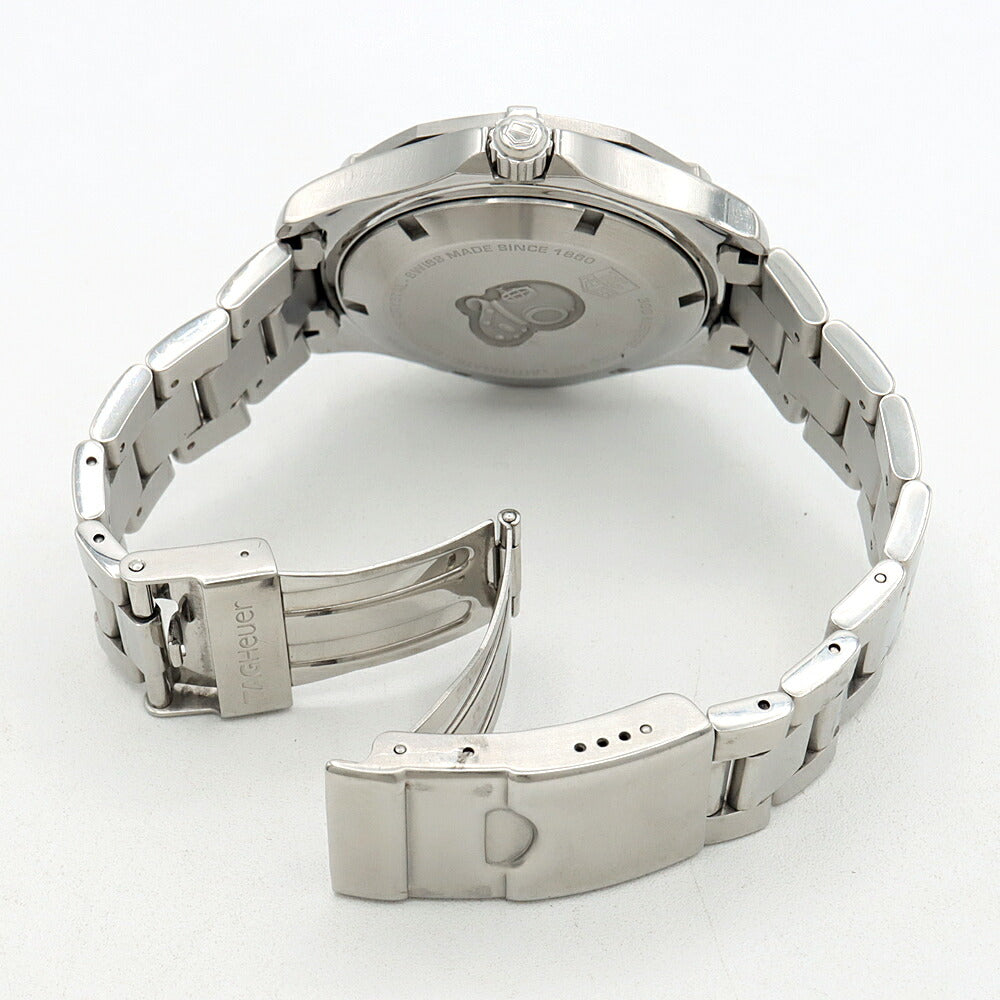 TAG Heuer タグホイヤー アクアレーサー キャリバー5 デイデイト WAF2010 BA0818 300m防水 黒 ブラック SS ステンレス メンズ 自動巻き【6ヶ月保証】【腕時計】【中古】