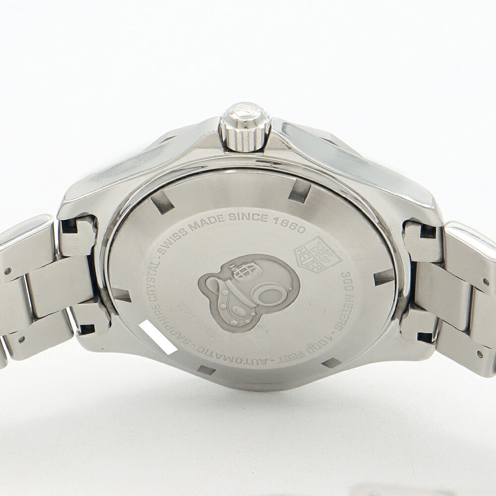 TAG Heuer タグホイヤー アクアレーサー キャリバー5 デイデイト WAF2010 BA0818 300m防水 黒 ブラック SS ステンレス メンズ 自動巻き【6ヶ月保証】【腕時計】【中古】