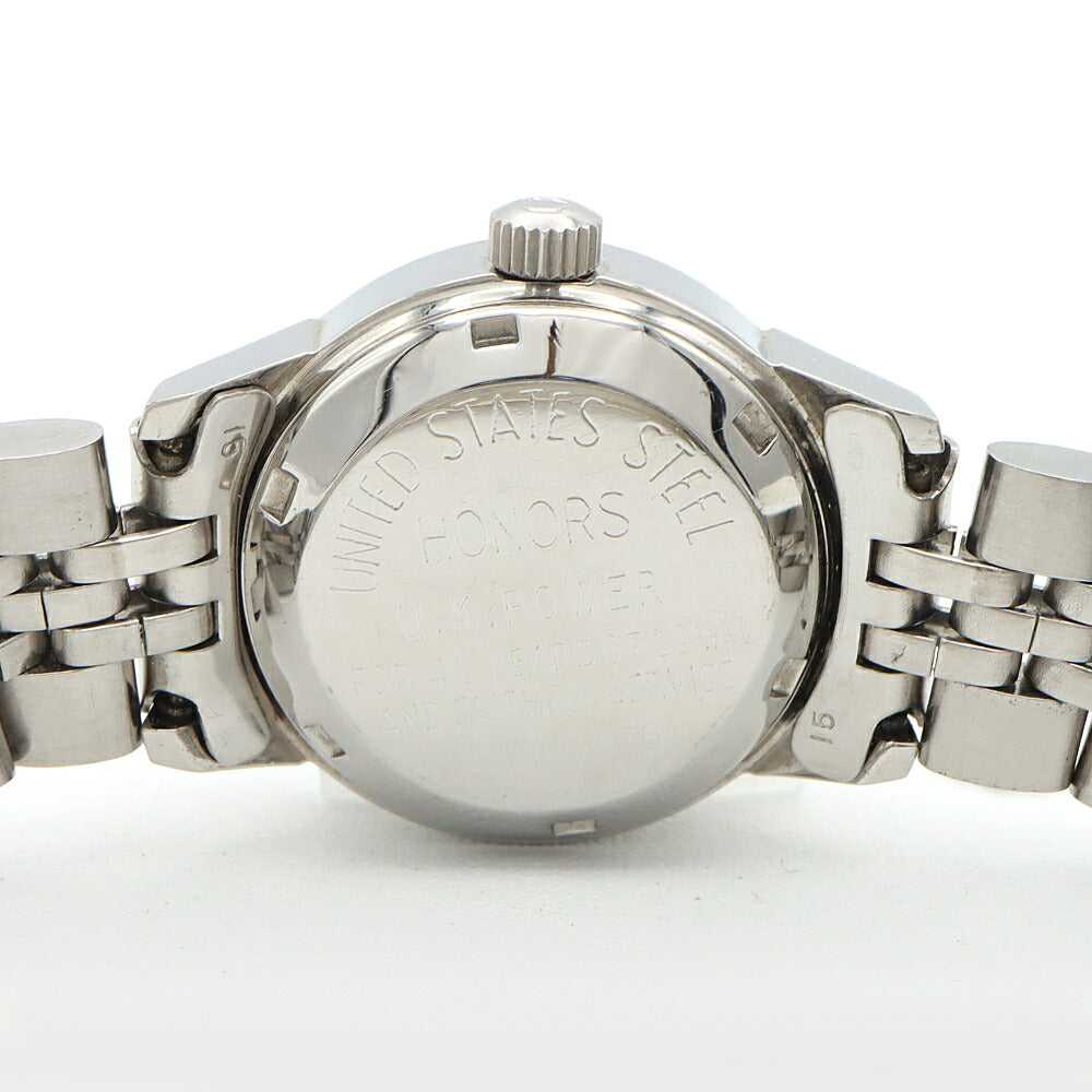 OMEGA DeVille USS 566.0045 Cal.683 17 Stone Date Silver SS Stainless Steel Ladies Manual Winding Antique Vintage DeVille [Watch] [Used]