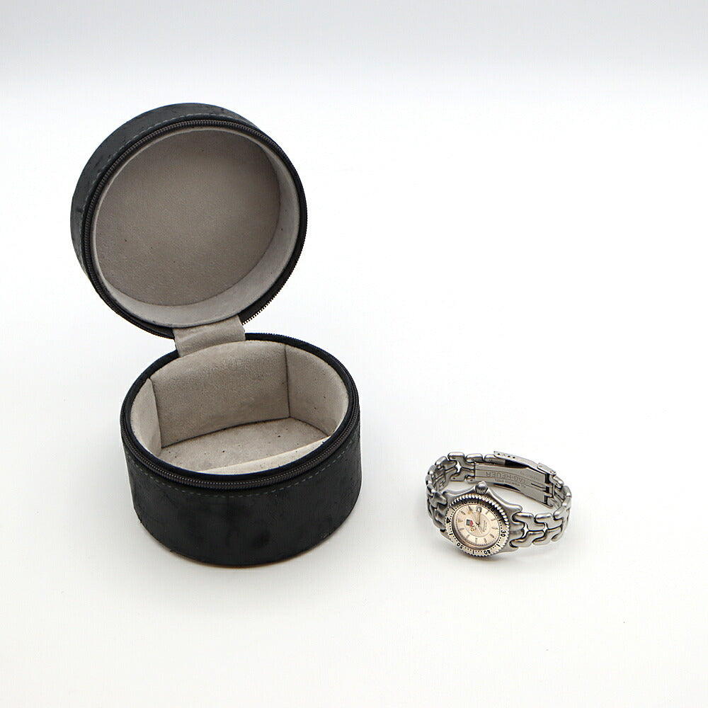 電池交換済 TAG Heuer タグホイヤー S/el セル プロフェッショナル WG131B デイト 200m防水 シルバー SS ステンレス レディース クォーツ【6ヶ月保証】【腕時計】【中古】