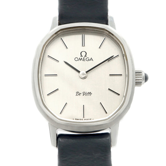 OMEGA オメガ DeVille デビル 511.0568 Cal.625 17石 シルバー SS ステンレス 純正ベルト 純正尾錠 レディース 手巻き デヴィル アンティーク ヴィンテージ【腕時計】【中古】