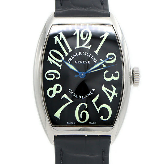 FRANCK MULLER フランクミュラー カサブランカ 6850MC 黒 ブラック SS ステンレス メンズ 自動巻き【6ヶ月保証】【中古】【腕時計】