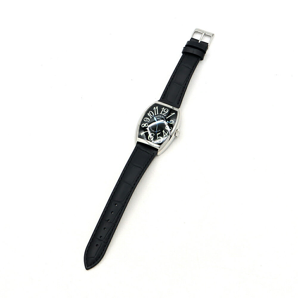 FRANCK MULLER フランクミュラー カサブランカ 6850MC 黒 ブラック SS ステンレス メンズ 自動巻き【6ヶ月保証】【中古】【腕時計】