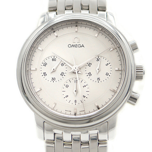 OMEGA Omega De Ville Chronograph 4540.31 Silver SS Stainless Steel Men's Manual Winding De Ville [6 Month Warranty] [Watch] [Used]