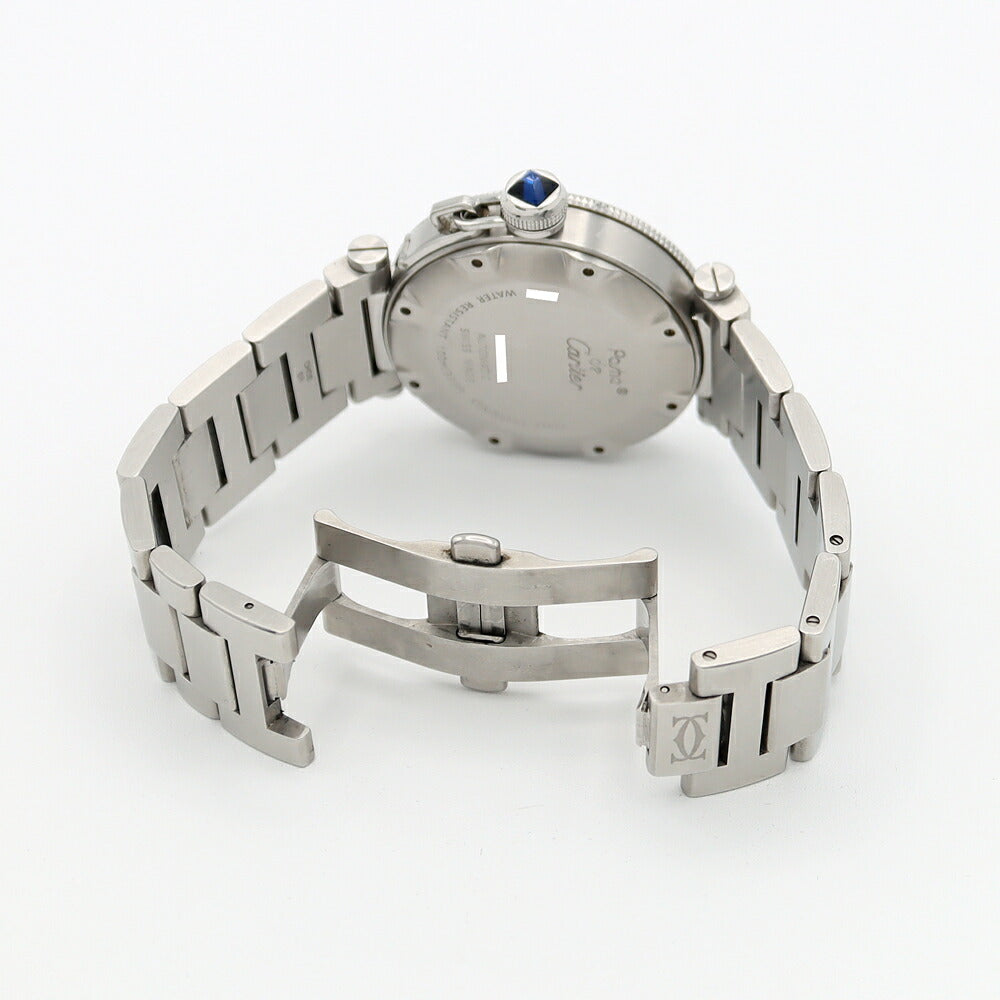 Cartier カルティエ パシャ シータイマー W31080M7 デイト 100m防水 シルバー SS ステンレス メンズ 自動巻き【6ヶ月保証】【腕時計】【中古】