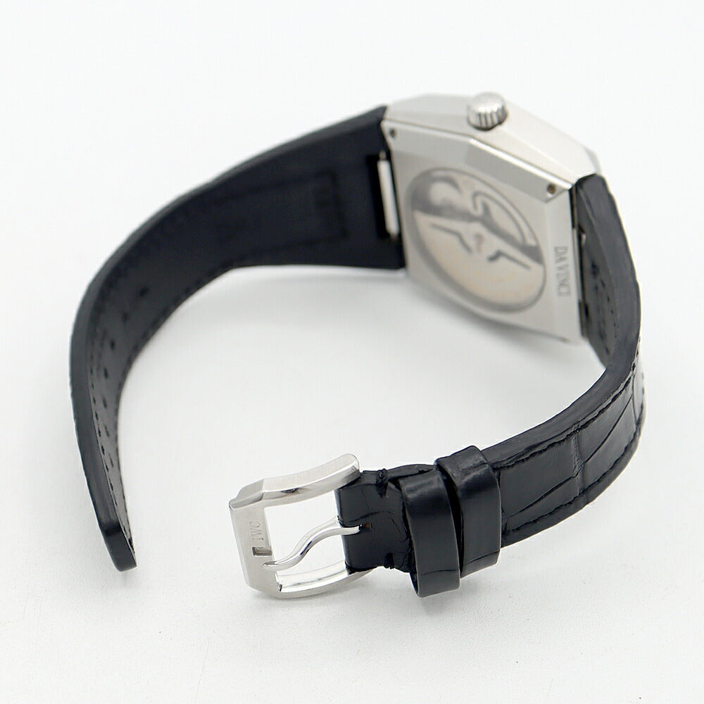 IWC インターナショナルウォッチカンパニー ヴィンテージ ダヴィンチ IW546101 デイト 黒 ブラック SS ステンレス 純正尾錠 純正ベルト メンズ 自動巻き【6ヶ月保証】【腕時計】【中古】