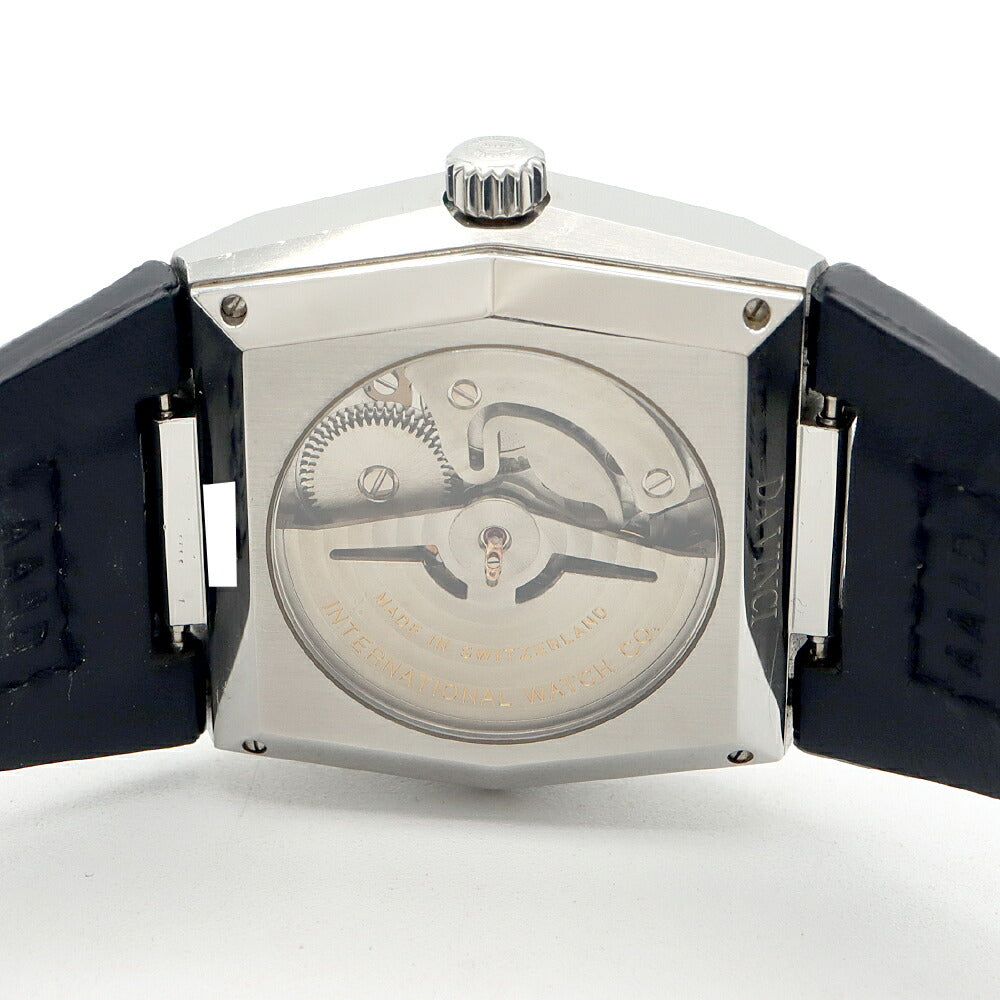 IWC インターナショナルウォッチカンパニー ヴィンテージ ダヴィンチ IW546101 デイト 黒 ブラック SS ステンレス 純正尾錠 純正ベルト メンズ 自動巻き【6ヶ月保証】【腕時計】【中古】