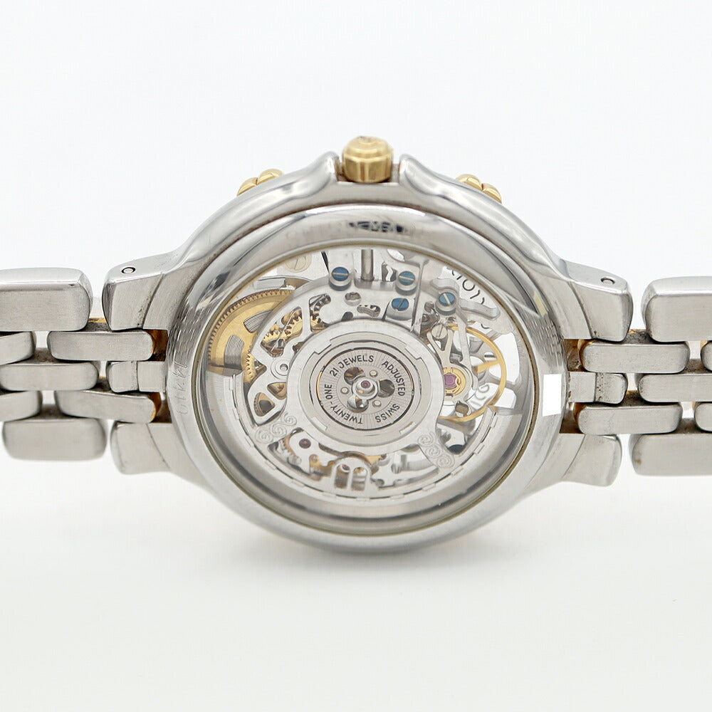 MAURICE LACROIX モーリスラクロア カリプソ スケルトン 14419 100m防水 YG イエローゴールド SS ステンレス コンビ メンズ 自動巻き 【6ヶ月保証】【腕時計】【中古】