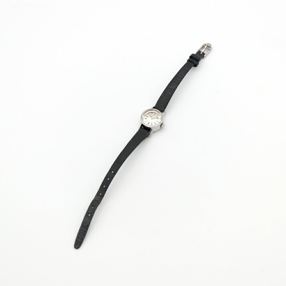 OMEGA オメガ デビル DeVille カットガラス 551.038 Cal.661 24石 シルバー SS ステンレス 純正尾錠 レディース 自動巻き アンティーク ヴィンテージ デヴィル【腕時計】【中古】