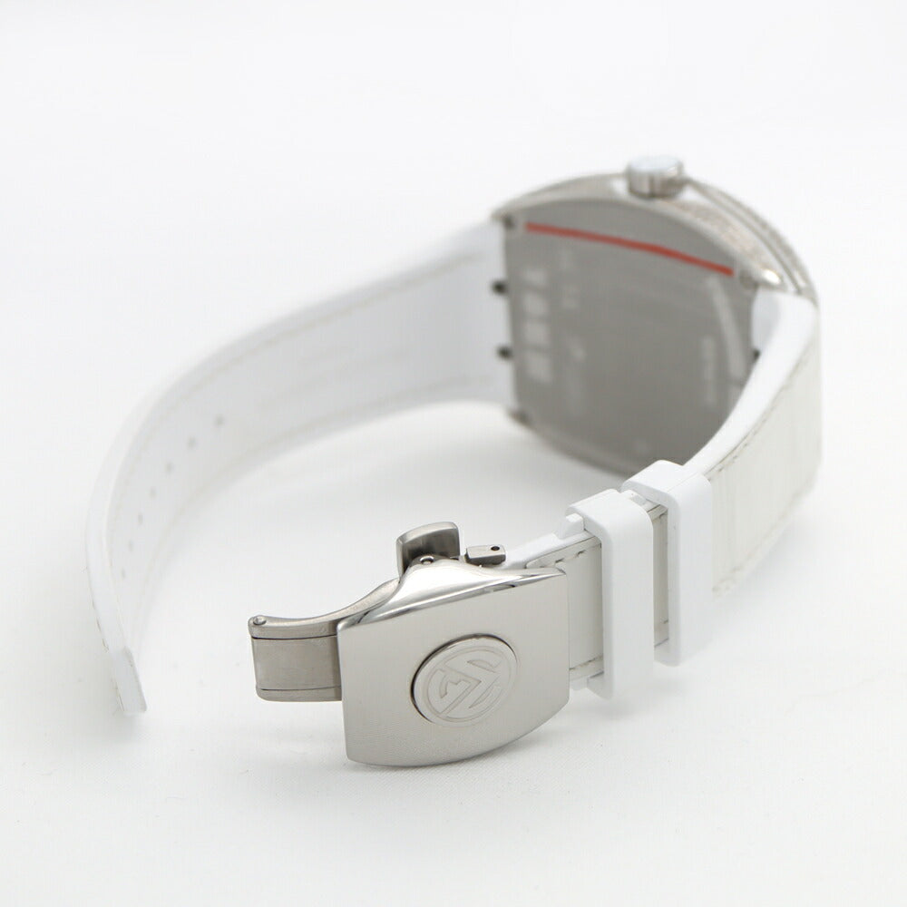 FRANCK MULLER フランクミュラー ヴァンガード ダイヤベゼル ダイヤ文字盤 V45SCDT ACNR ダイヤモンド 30m防水 デイト SS ステンレス 純正ベルト 純正バックル尾錠 アフターダイヤ メンズ 自動巻き【6ヶ月保証】【中古】【腕時計】