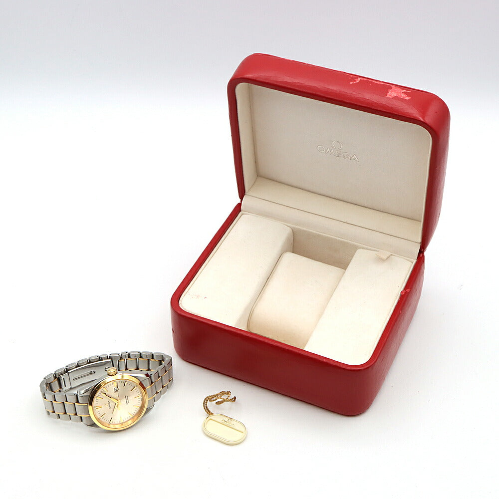 電池交換済 OMEGA オメガ シーマスター アクアテラ 2317.30 デイト 150m防水 シルバー YG イエローゴールド SS ステンレス コンビ メンズ クォーツ【6ヶ月保証】【腕時計】【中古】