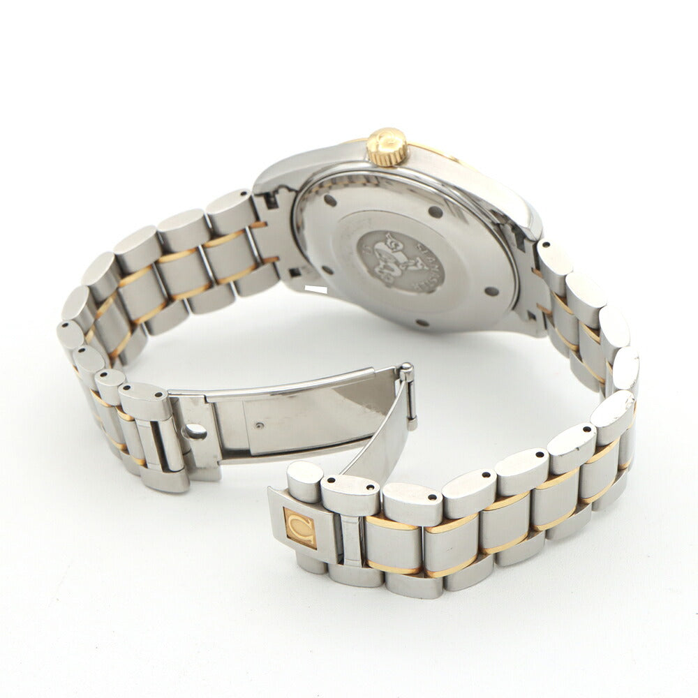 電池交換済 OMEGA オメガ シーマスター アクアテラ 2317.30 デイト 150m防水 シルバー YG イエローゴールド SS ステンレス コンビ メンズ クォーツ【6ヶ月保証】【腕時計】【中古】