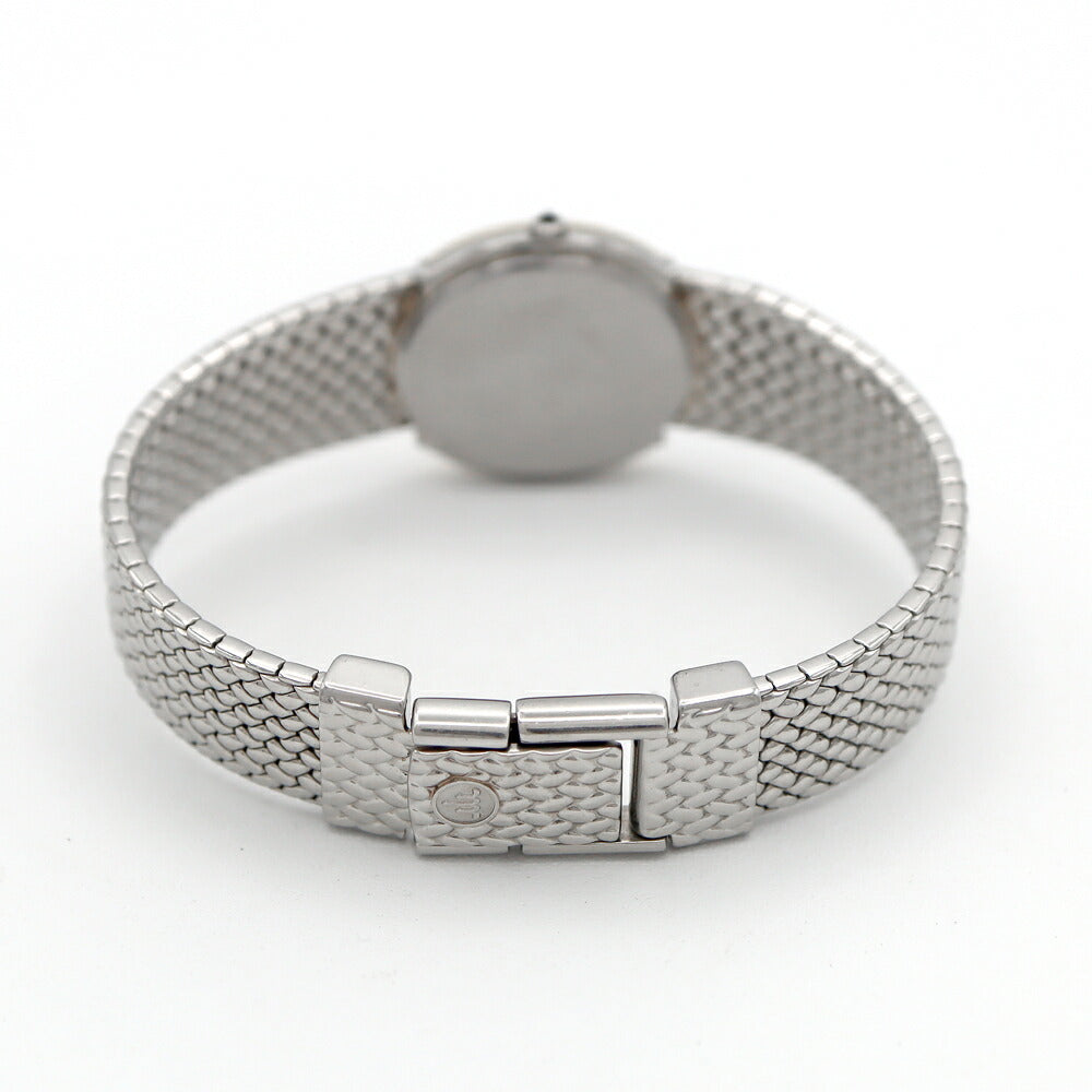 電池交換済 SEIKO セイコー クレドール ダイヤベゼル 5A70-3000 ダイヤモンド 白 ホワイトシェル K18YG イエローゴールド SS ステンレス コンビ レディース クォーツ【6ヶ月保証】【腕時計】【中古】