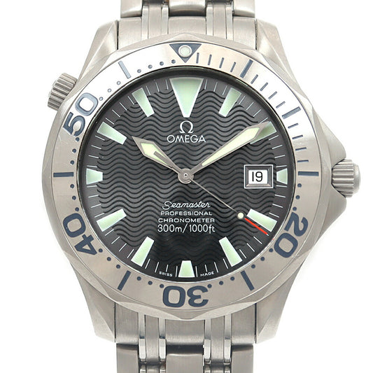 OMEGA オメガ シーマスター プロフェッショナル 300 150周年記念モデル 2232.30 デイト 300m防水 グレー K18WGベゼル ホワイトゴールド Ti チタン メンズ 自動巻き【6ヶ月保証】【腕時計】【中古】