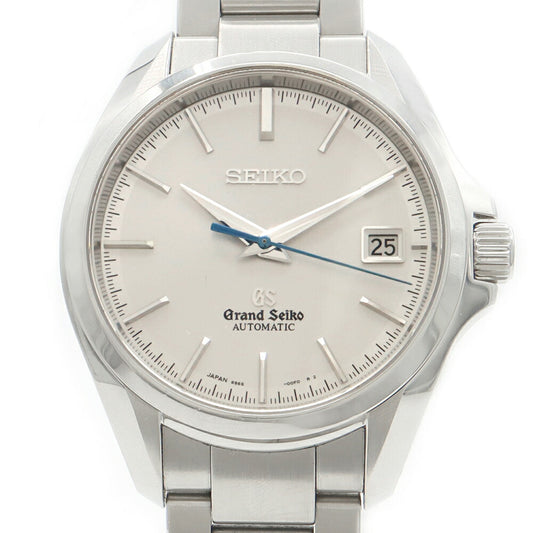 SEIKO セイコー GS グランドセイコー メカニカル マスターショップ限定 9S65-00F0 SBGR069 デイト 100m防水 裏スケ シルバー SS ステンレス メンズ 自動巻き【6ヶ月保証】【腕時計】【中古】