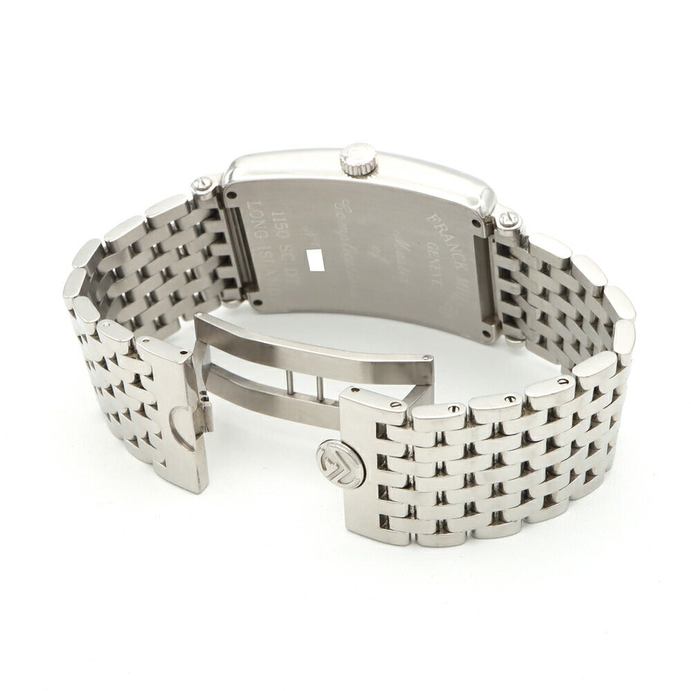 FRANCK MULLER フランクミュラー ロングアイランド 1150SC デイト シルバー ギョーシェ SS ステンレス メンズ 自動巻き【6ヶ月保証】【中古】【腕時計】