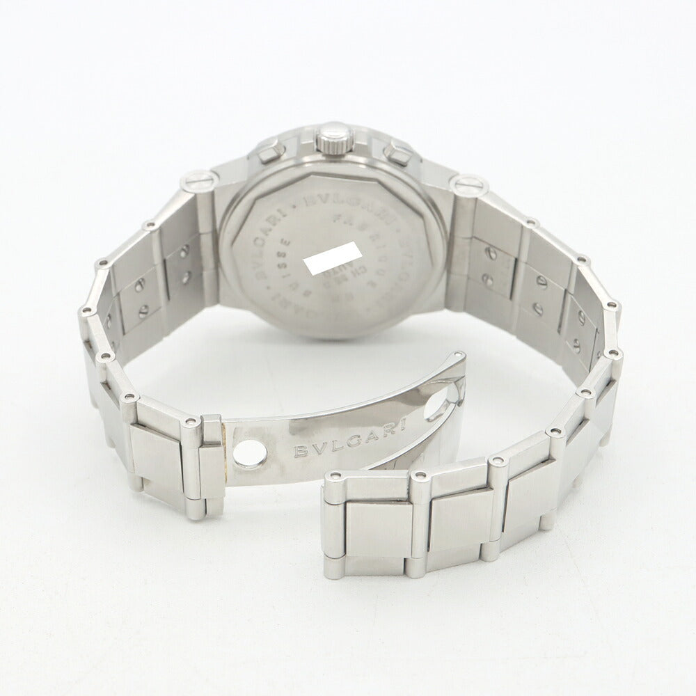 BVLGARI ブルガリ ディアゴノ スポーツ クロノグラフ CH35S デイト 黒 ブラック SS ステンレス メンズ 自動巻き【6ヶ月保証】【腕時計】【中古】