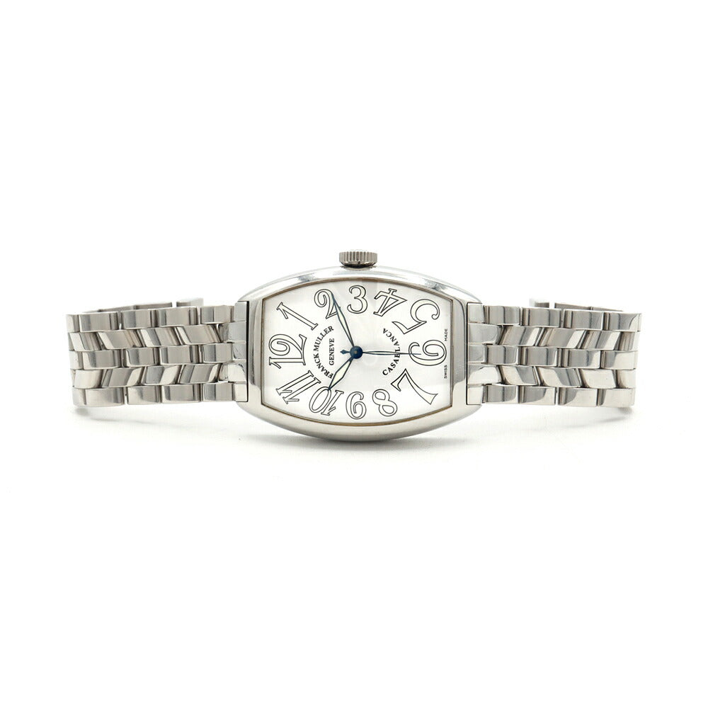 FRANCK MULLER フランクミュラー カサブランカ 5850 白 ホワイト SS ステンレス メンズ 自動巻き【6ヶ月保証】【中古】【腕時計】