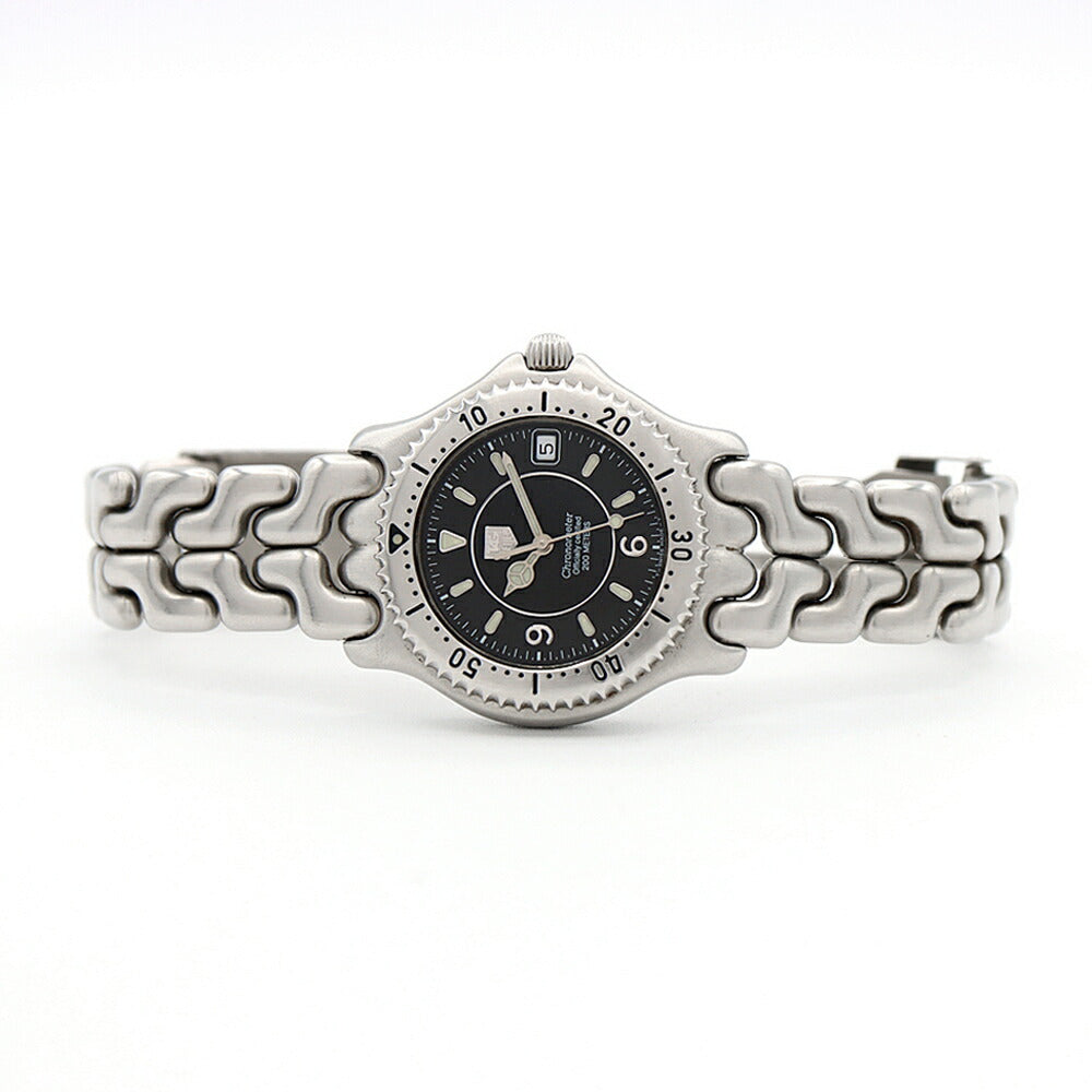 TAG Heuer タグホイヤー S/el セルシリーズ WG5111 200m防水 デイト 黒 ブラック SS ステンレス メンズ 自動巻き【6ヶ月保証】【腕時計】【中古】