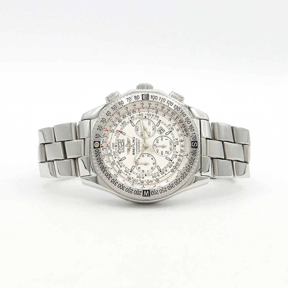 内部点検済 BREITLING ブライトリング プロフェッショナル B-2 クロノグラフ A42362 デイト 100m防水 シルバー SS ステンレス メンズ 自動巻き【6ヶ月保証】【腕時計】【中古】