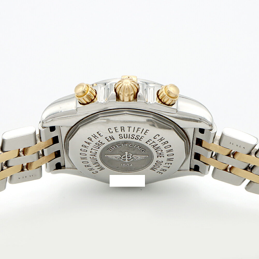 BREITLING ブライトリング クロノマット エボリューション ビコロ B13356 クロノグラフ デイト 300m防水 ボルドー YG イエローゴールド SS ステンレス コンビ メンズ 自動巻き【6ヶ月保証】【腕時計】【中古】