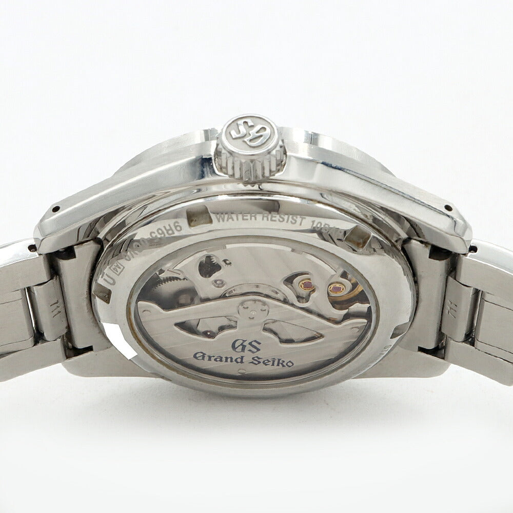 SEIKO セイコー GS グランドセイコー スプリングドライブ 9R65-0CV0 100m防水 裏スケ パワーリザーブ デイト 青 ミッドナイトブルー SS ステンレス メンズ 自動巻き【6ヶ月保証】【腕時計】【中古】