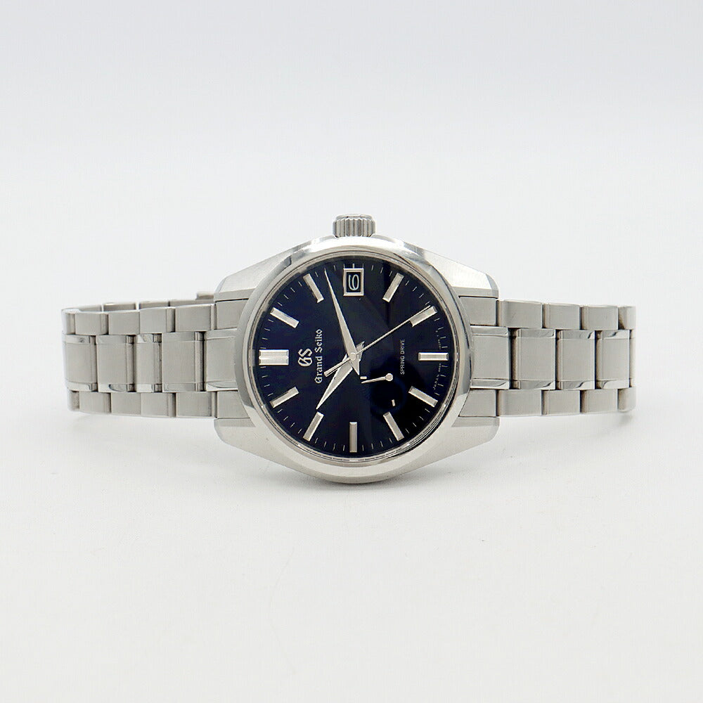 SEIKO セイコー GS グランドセイコー スプリングドライブ 9R65-0CV0 100m防水 裏スケ パワーリザーブ デイト 青 ミッドナイトブルー SS ステンレス メンズ 自動巻き【6ヶ月保証】【腕時計】【中古】