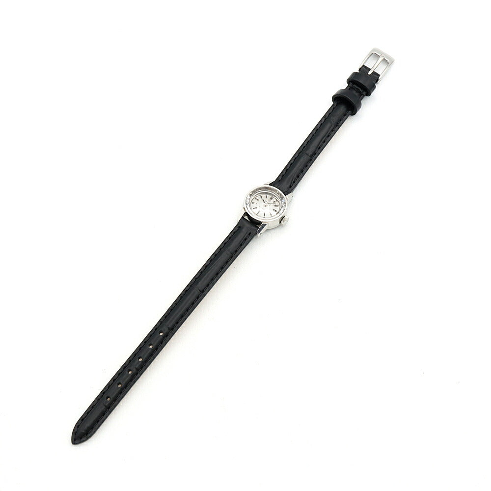 OMEGA オメガ DeVille デビル カットガラス 511.166 Cal.485 17石 シルバー SS ステンレス レディース 手巻き デヴィル アンティーク ヴィンテージ【腕時計】【中古】