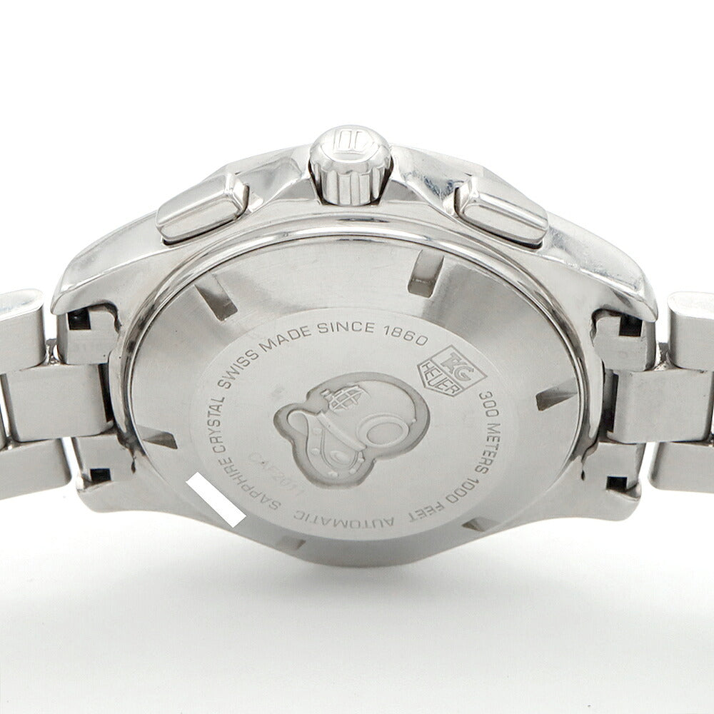 TAG Heuer タグホイヤー アクアレーサー クロノグラフ デイデイト CAF2011 スモールセコンド 300m防水 シルバー SS ステンレス メンズ 自動巻き【6ヶ月保証】【腕時計】【中古】