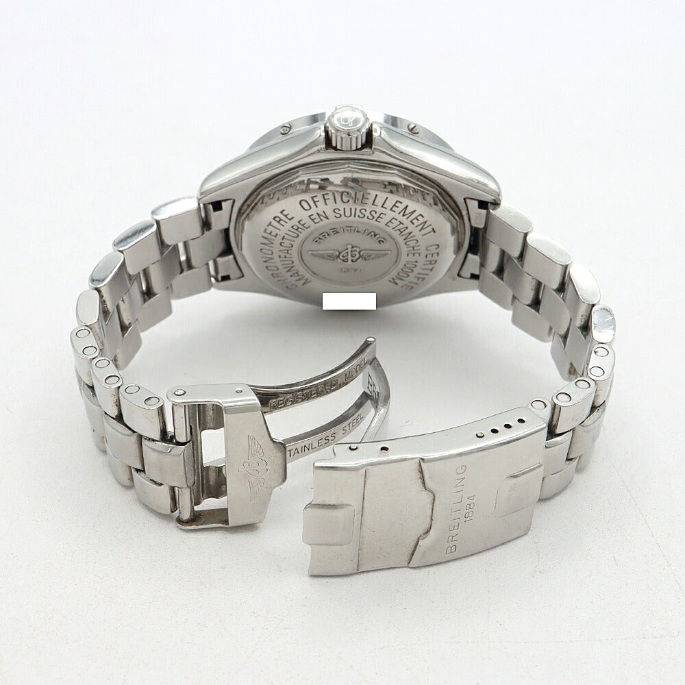 BREITLING ブライトリング スーパーオーシャン A17340 デイト 1000m防水 黒 ブラック SS ステンレス メンズ 自動巻き【6ヶ月保証】【腕時計】【中古】