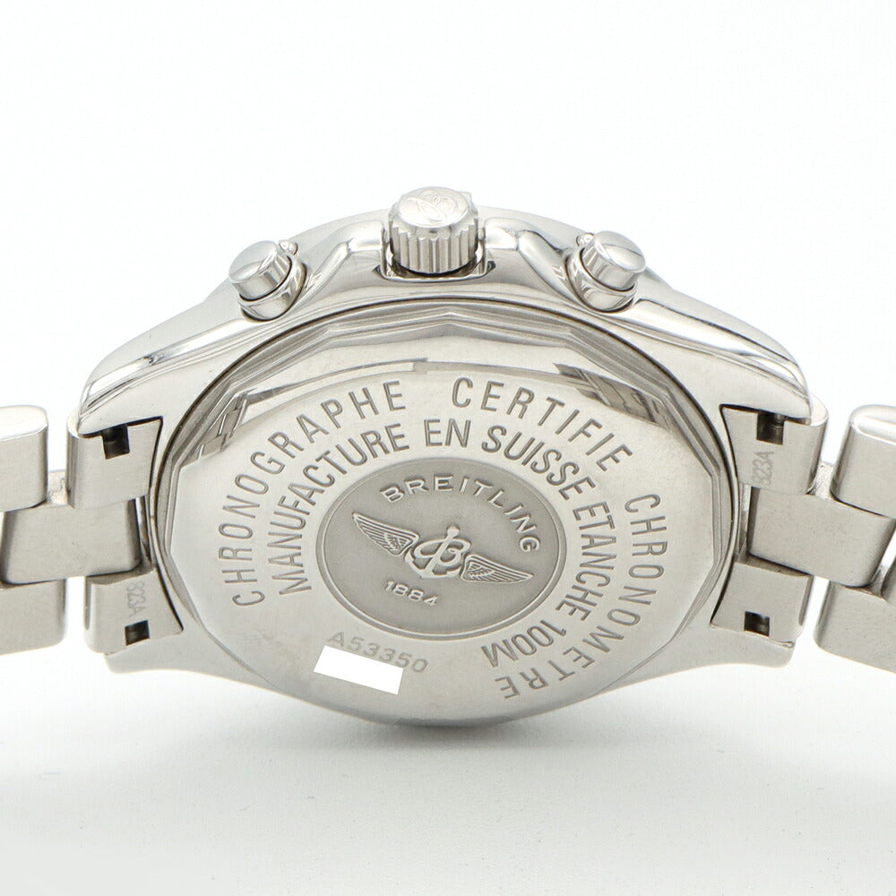 電池交換済 BREITLING ブライトリング コルト クロノオーシャン A53350 クロノグラフ デイト 100m防水 シルバー SS ステンレス メンズ クォーツ【6ヶ月保証】【腕時計】【中古】