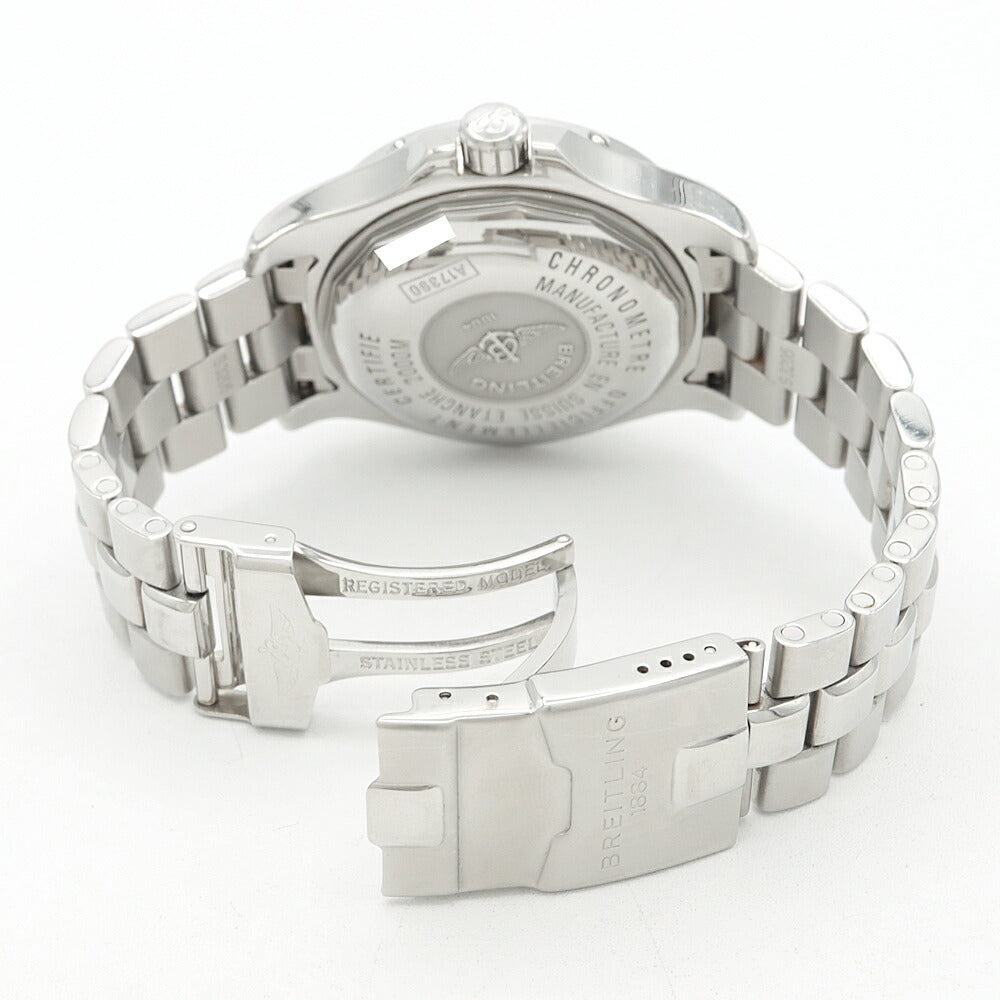 BREITLING ブライトリング スーパーオーシャン スチールフィッシュ A17390 デイト 2000m防水 黒 ブラック SS ステンレス メンズ 自動巻き スティールフィッシュ【6ヶ月保証】【腕時計】【中古】