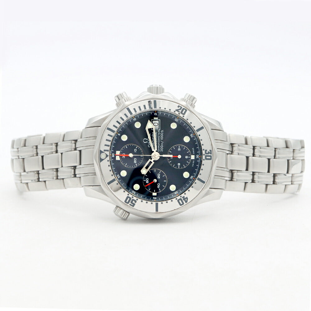 内部点検済 OMEGA オメガ シーマスター プロフェッショナル 300 クロノグラフ 2598.80 スモールセコンド 300m防水 デイト 黒 ブラック SS ステンレス メンズ 自動巻き【6ヶ月保証】【腕時計】【中古】