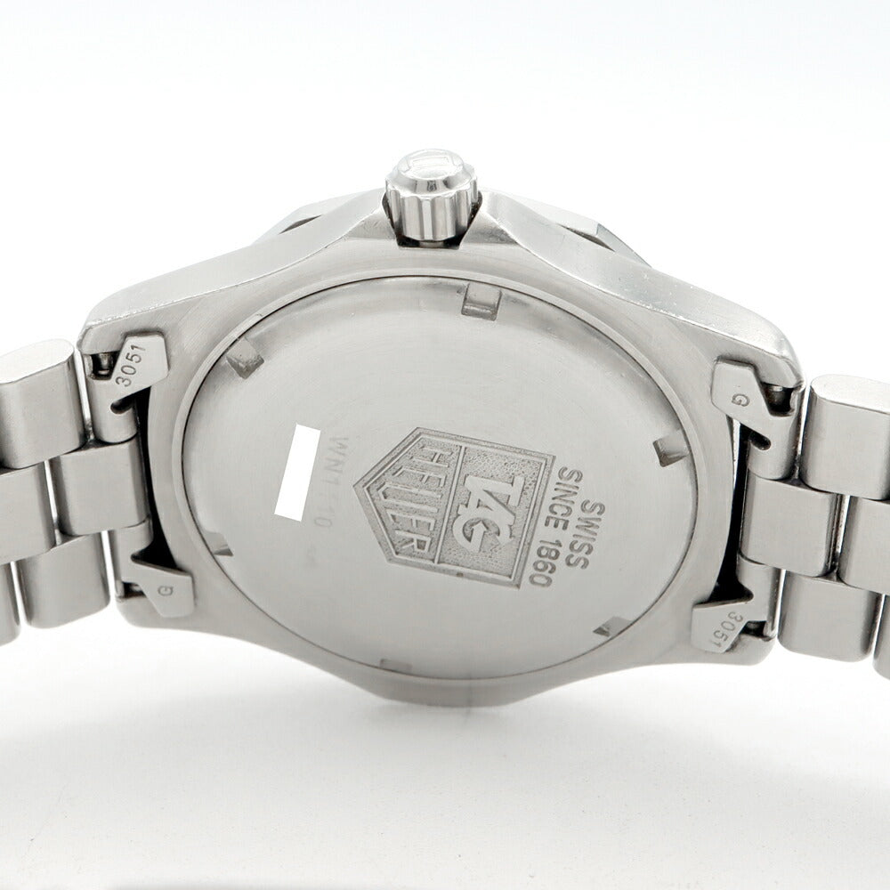電池交換済 TAG Heuer タグホイヤー 2000 エクスクルーシブ WN1110 デイト 200m防水 黒 ブラック SS ステンレス メンズ クォーツ【6ヶ月保証】【腕時計】【中古】