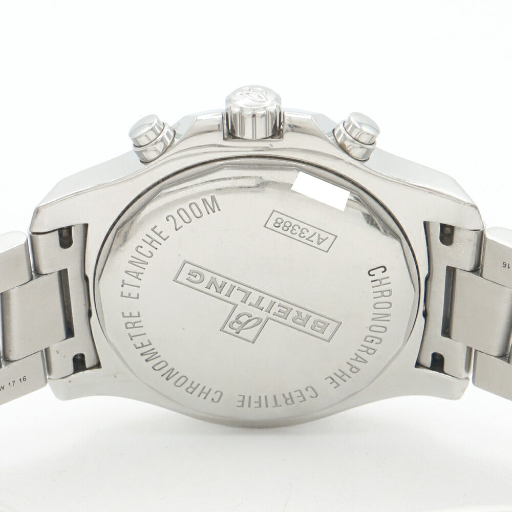 電池交換済 BREITLING ブライトリング コルト クロノグラフ A73388 デイト 200m防水 黒 ブラック SS ステンレス メンズ クォーツ【6ヶ月保証】【腕時計】【中古】