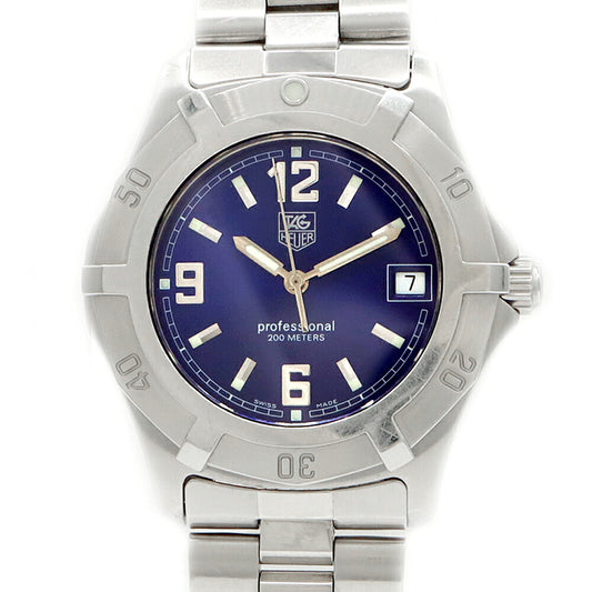 電池交換済 TAG Heuer タグホイヤー 2000 エクスクルーシブ WN1112 デイト 200m防水 青 ブルー SS ステンレス メンズ クォーツ【6ヶ月保証】【腕時計】【中古】