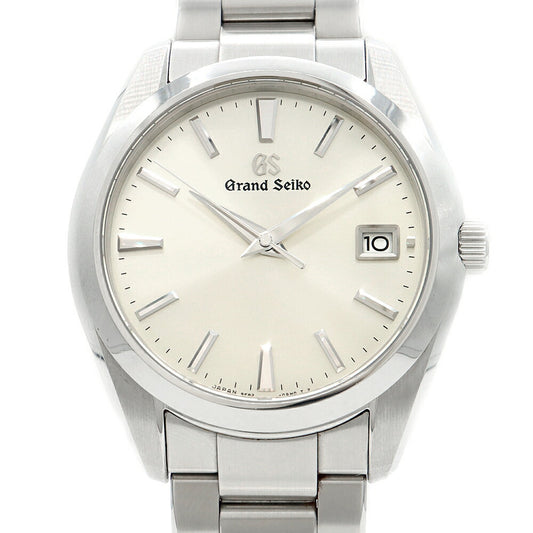 電池交換済 SEIKO セイコー グランドセイコー ヘリテージコレクション GS 9F82-0AF0 100m防水 デイト シルバー SS ステンレス メンズ クォーツ【6ヶ月保証】【腕時計】【中古】